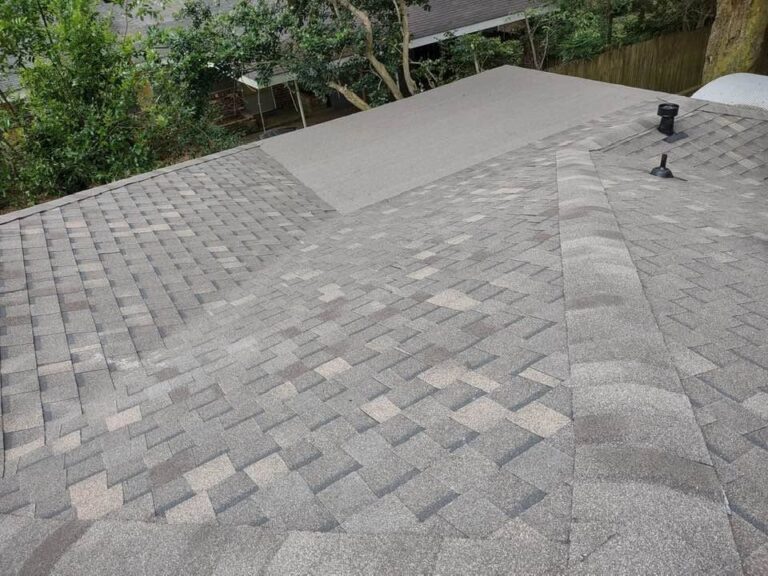 Completed roof replacement in Mobile, AL – new gray architectural shingles