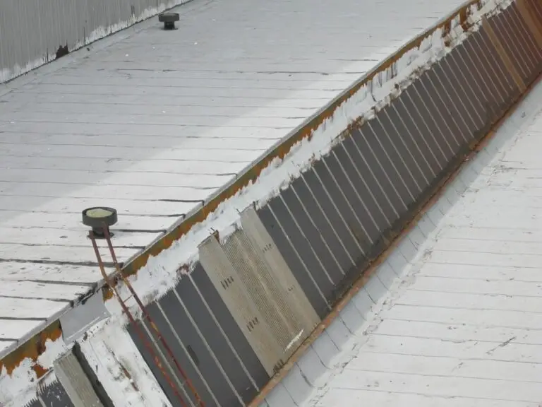 Commercial skylight replacement in Mobile, AL – aged skylight panels before removal