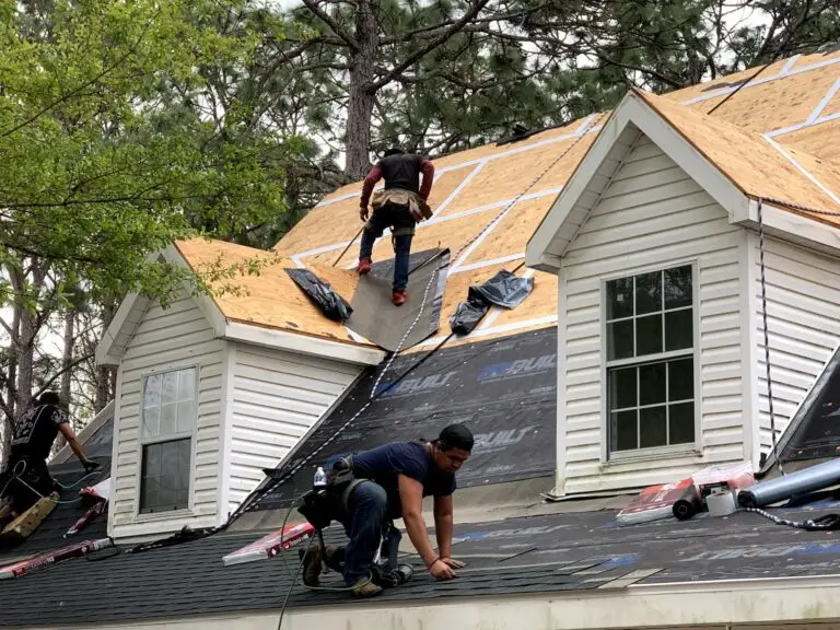 Roof replacement in Daphne, AL – new architectural shingles being installed